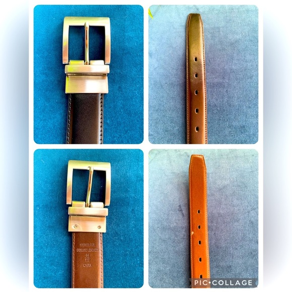 Reversible‎ Leather Belt Size 44 - Picture 1 of 6